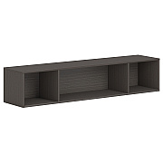 HON Mod Wall Mounted Storage | Open | 66"W | Slate Teak Finish (HONPLWMH66LS1)