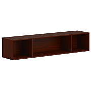 HON Mod Wall Mounted Storage | Open | 66"W | Traditional Mahogany Finish (HONPLWMH66LT1)