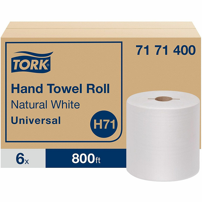 TORK Hand Towel Roll Natural White H71 (TRK7171400)