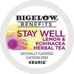 Bigelow Stay Well Lemon & Echinacea Herbal Tea K-Cup (GMT2025)