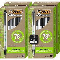 BIC Ecolutions Clic Stic Ballpoint Pen (BICCSEM48BK)