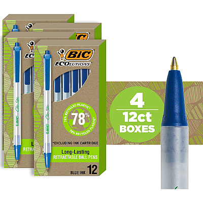 BIC Ecolutions Clic Stic Ballpoint Pen (BICCSEM48BE)