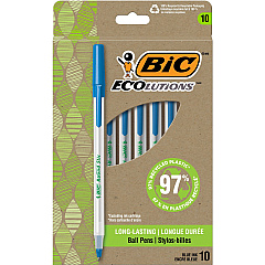 BIC Ecolutions Round Stic Ball Point Pen (BICGSME10BE)