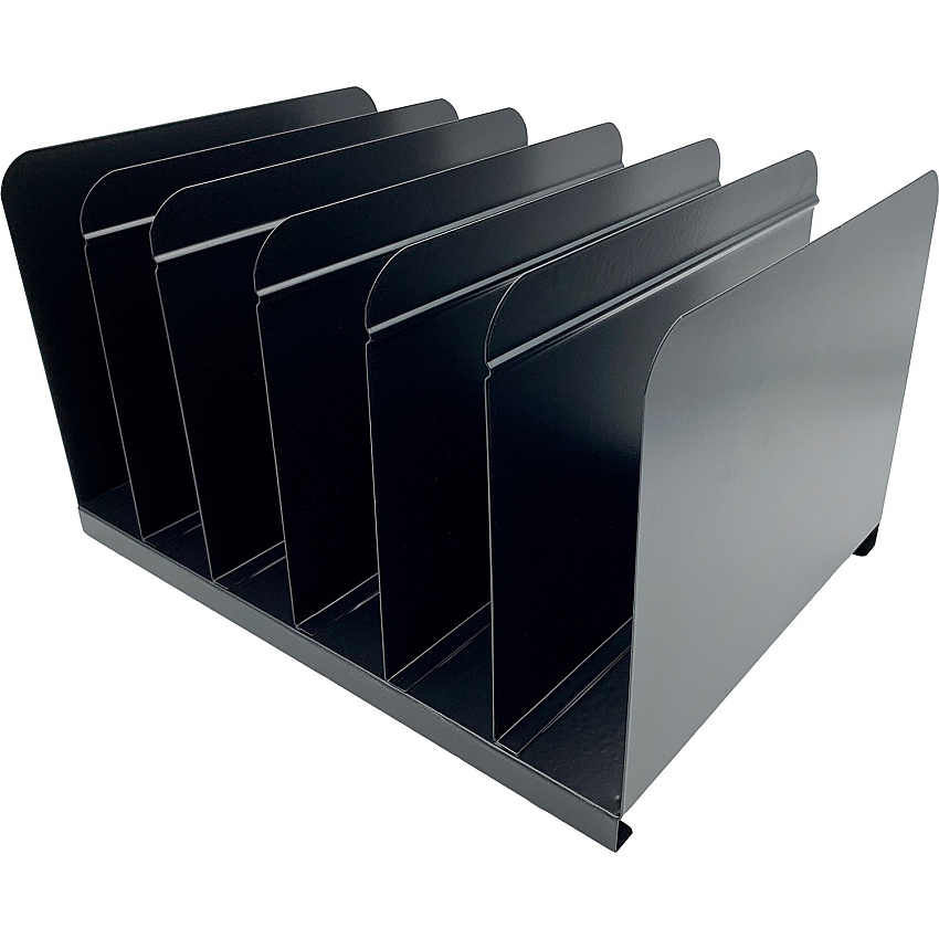 Huron 6-slot Vertical Book Rack (HURHASZ0164)