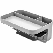deflecto Standing Desk Large Desk Organizer Grey (400002)