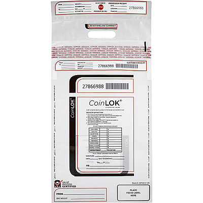 CONTROLTEK CoinLOK Plastic Coin Bags (CNK585407)