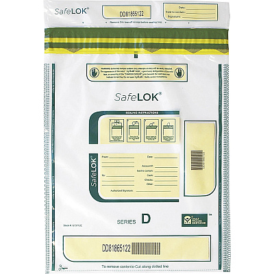CONTROLTEK SafeLOK Tamper-Evident Deposit Bags (CNK585093)