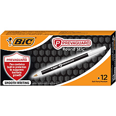 BIC PrevaGuard Round Stic Ballpoint Pen (BICGSAM11BK)