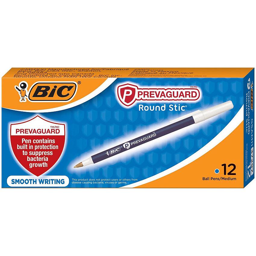 BIC PrevaGuard Round Stic Ballpoint Pen (BICGSAM11BE)