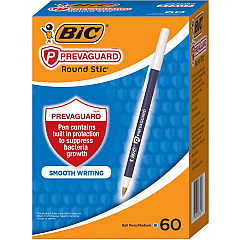 BIC PrevaGuard Round Stic Ballpoint Pen (BICGSAM60BE)