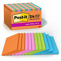 Post-it Super Sticky Notes - Energy Boost Color Collection (MMM66024SSAUCP)