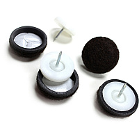 Lorell Nail-in Chair Tips with Felt (LLR49327)