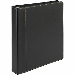 Samsill Contrast Stitch Leather Ring Binder (SAM15710)