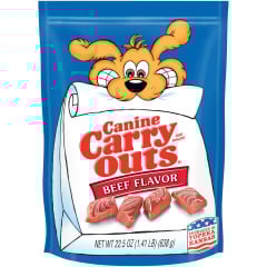 Canine Carryouts Beef Flavor Chewy Dog Treats (52023)