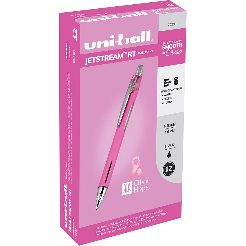 Uni Jetstream RT Pink Ribbon Ballpoint Pen (UBC70203)