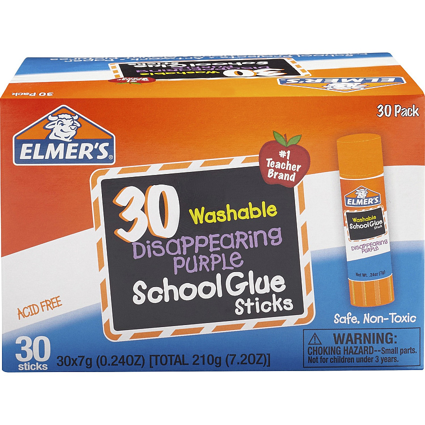 Elmer's Disappearing Purple School Glue Sticks (EPI2159542)