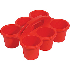 deflecto Antimicrobial Kids 6 Cup Caddy (DEF39509RED)