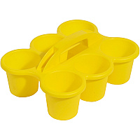 deflecto Antimicrobial Kids 6 Cup Caddy (DEF39509YEL)