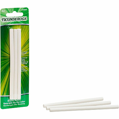 Ticonderoga Retractable Eraser Refills (DIXX38003)