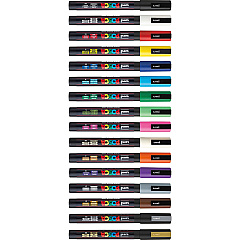 Uni Posca PC-3M Paint Markers (UBCPC3M16C)