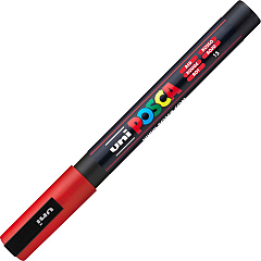 Uni Posca PC-3M Paint Markers (UBCPC3MRED)