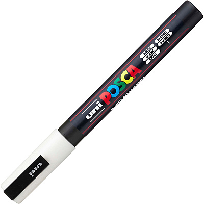 Uni Posca PC-3M Paint Markers (UBCPC3MWHITE)