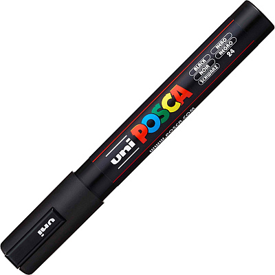 Uni Posca PC-5M Paint Markers (UBCPC5MBLACK)