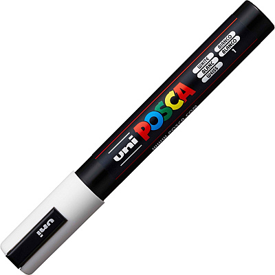 Uni Posca PC-5M Paint Markers (UBCPC5MWHITE)