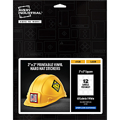 Zweckform Avery Waterproof Vinyl Stickers, 2? x 2? , Laser, 60ct (AVE61538)