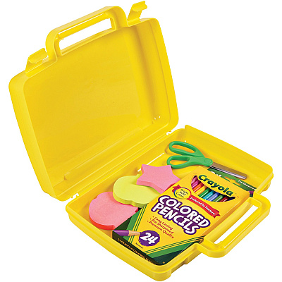 deflecto Antimicrobial Storage Case Yellow (DEF39506YEL)