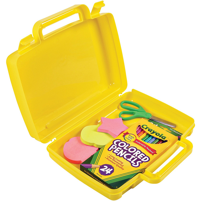 deflecto Antimicrobial Storage Case Yellow (DEF39506YEL)