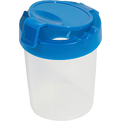 deflecto Antimicrobial Kids No Spill Paint Cup Blue (DEF39515BLU)