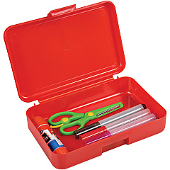 deflecto Antimicrobial Pencil Box Red (DEF39504RED)
