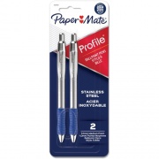 Paper Mate Profile Retractable Ball Point Pens Bold Point Blue 2/pkg (2130519)