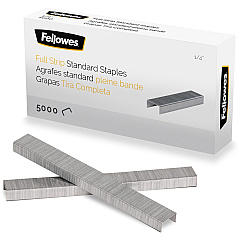 Fellowes ¼" Full Strip of Staples 5000pk (FEL5010801)