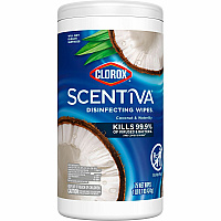 Clorox Scentiva Wipes, Bleach Free Cleaning Wipes (CLO60037)