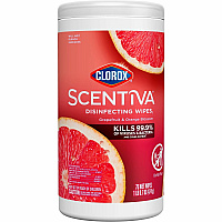 Clorox Scentiva Wipes, Bleach Free Cleaning Wipes (CLO60036)