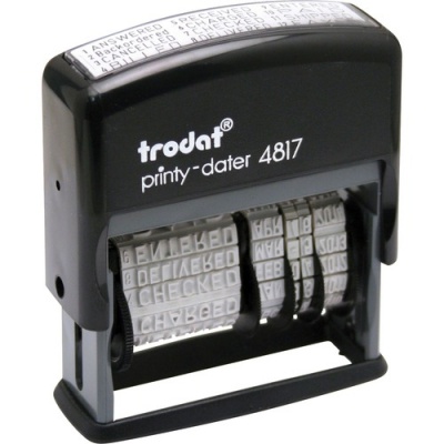 Trodat 12-Message Business Stamp (E4817)
