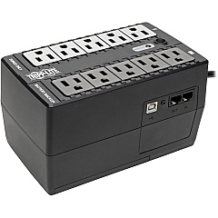Tripp Lite 550VA 300W Standby UPS - 10 NEMA 5-15R Outlets, 120V, 50/60 Hz, USB, 5-15P Plug, Desktop/Wall Mount (INTERNET550U)