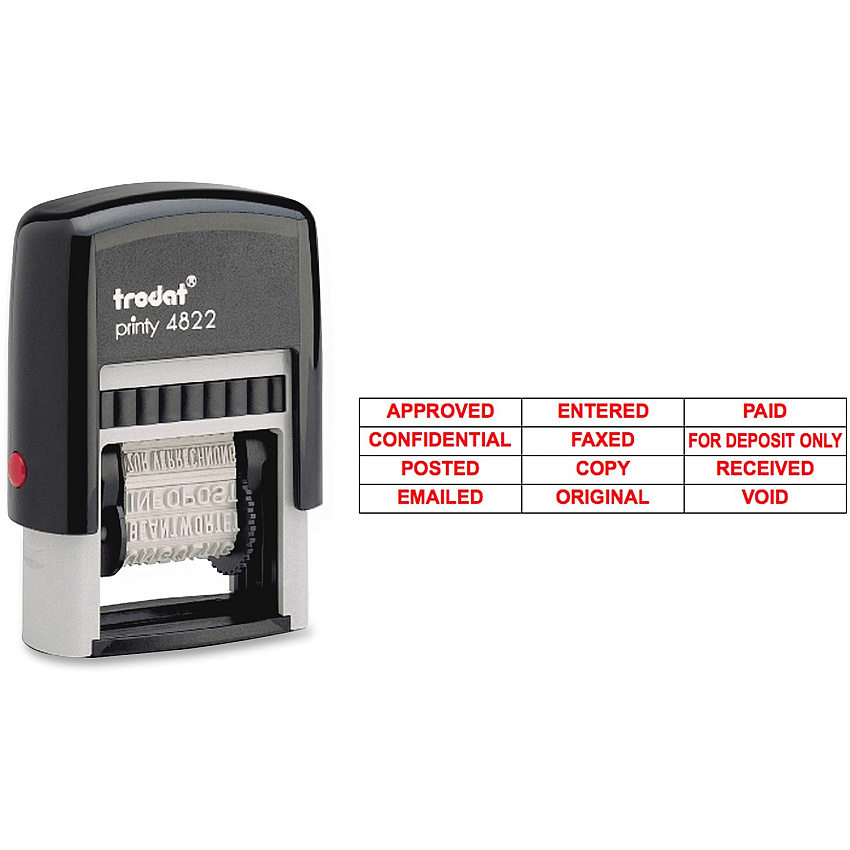 Trodat U.S. Stamp & Sign 12 Message Stamp (USSE4822)