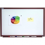 Skilcraft Mahogany Frame Dry-erase Whiteboard (6305171)