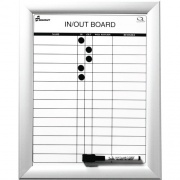 Skilcraft Magnetic Dry-erase In/Out Board (4845261)
