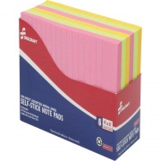Skilcraft Lined Neon Self-stick Note Pads (4181212)