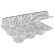 SEPG Hinged 6-Count 2.5" Cupcake Container (427053)