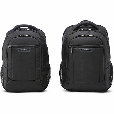 Samsonite Classic Business 2.0 Carrying Case (Backpack) for 13" to 15.6" Apple iPad Notebook, Tablet, Smartphone, Pen, Business Card, Accessories - Black (SML1412731041)