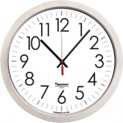 Skilcraft Silver Contemporary Wall Clock (6986555)