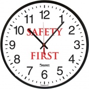 Skilcraft Safety First Message Wall Clock (6986556)