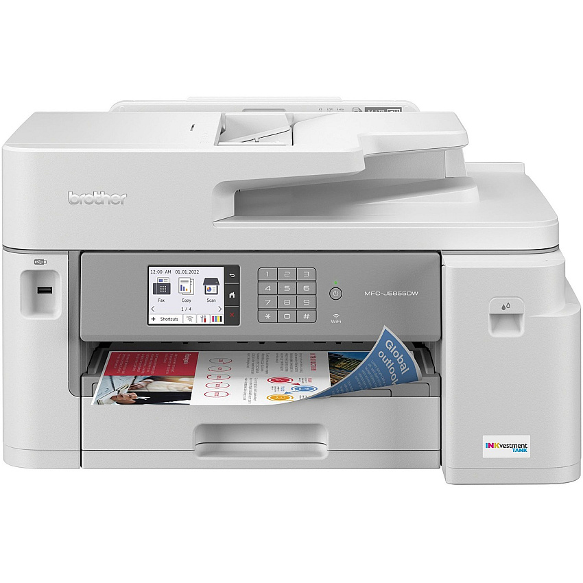 Brother INKvestment Tank MFC-J5855DW Wireless Inkjet Multifunction Printer - Color