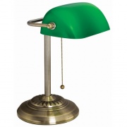 Victory Light Banker's Brass Desk Lamp (9B101AB)