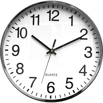 Victory Light Silent Chrome Wall Clock (VLUTC6646AC)